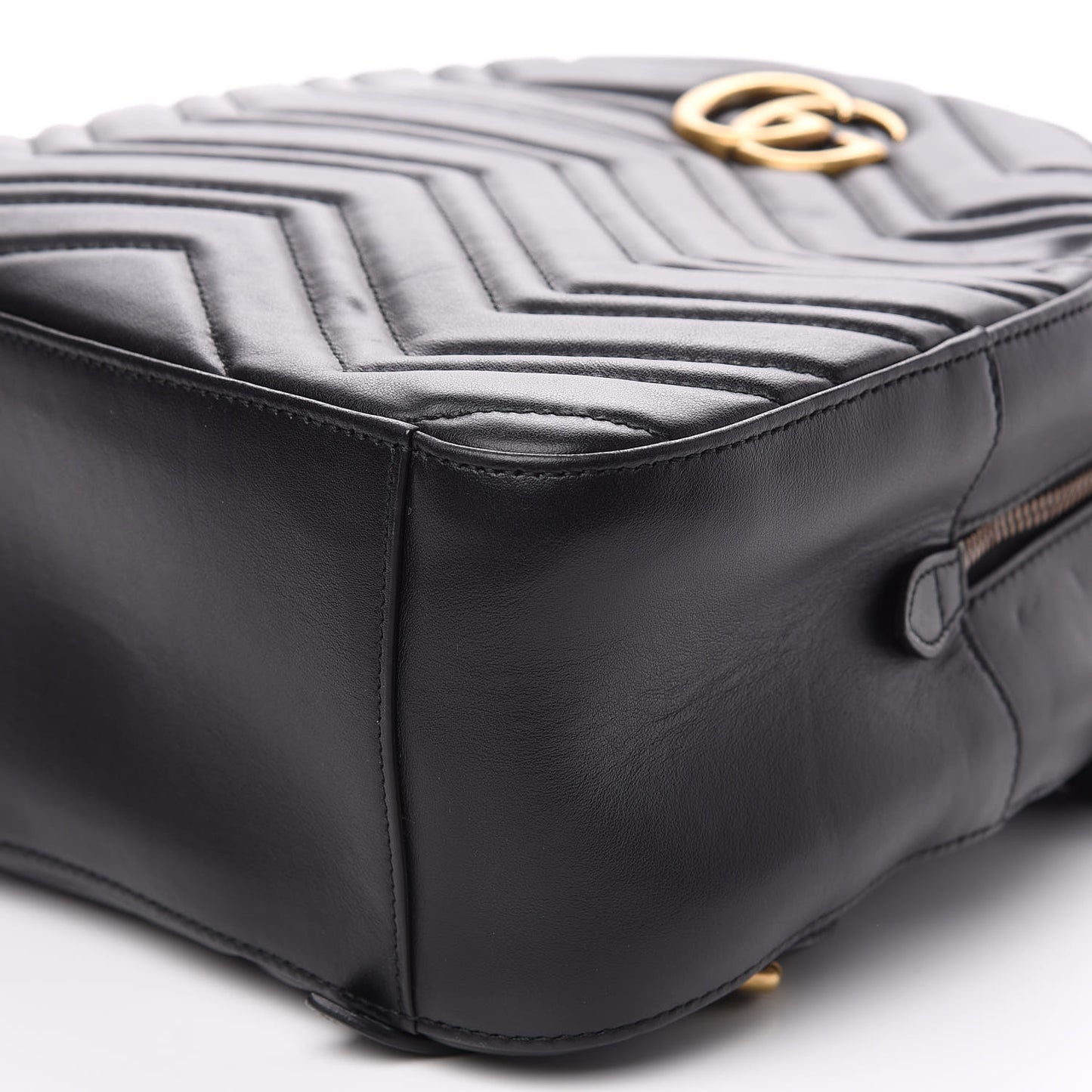 Calfskin Matelasse GG Marmont Dome Backpack Black