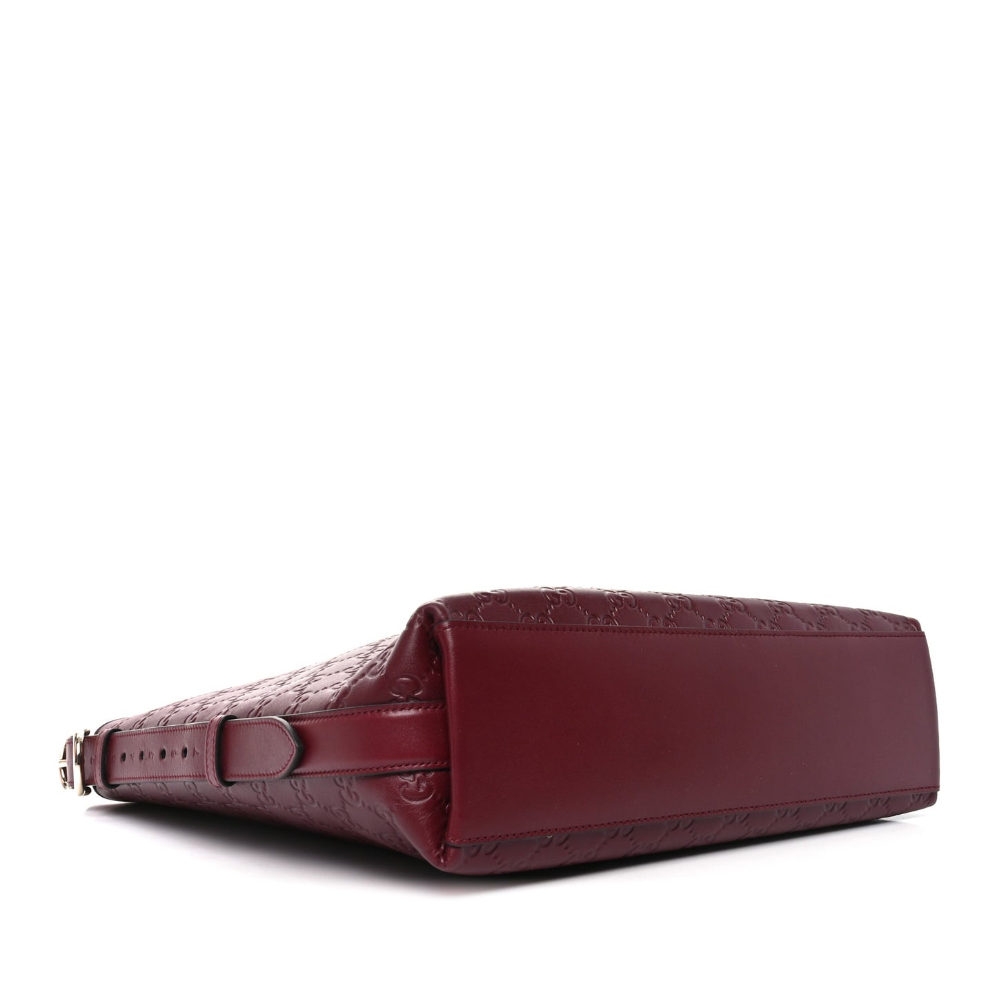 GG Calfskin Embossed Emblem Medium Shoulder Bag Rose Ancora