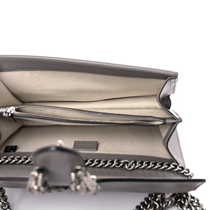 Gucci Pebbled Calfskin Small Dionysus Shoulder Bag Dusty Grey 5 of 12