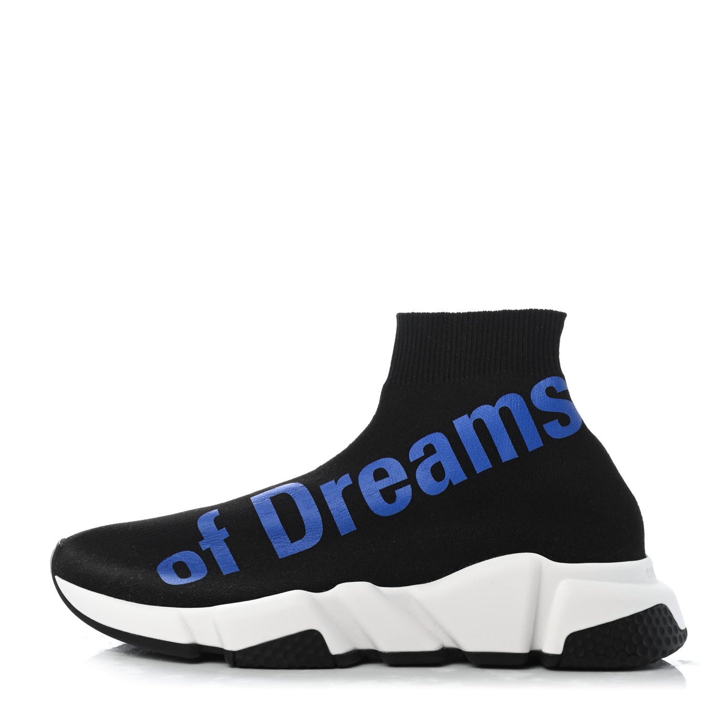 Neoprene Knit Power of Dreams Womens Speed Sneakers 37 Black Bleu