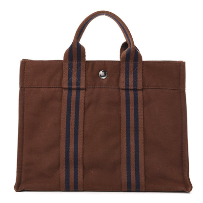 Hermes Canvas Tout Fourre PM Brown 1 of 9
