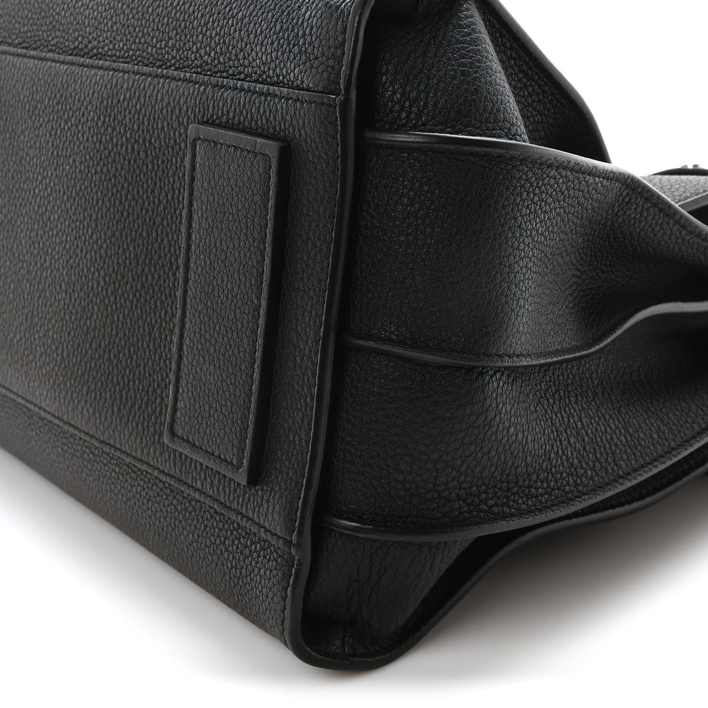 Grained Calfskin Small Supple Sac De Jour  Black
