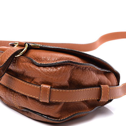 Chloe Calfskin Mini Marcie Round Crossbody Bag Tan 8 of 9