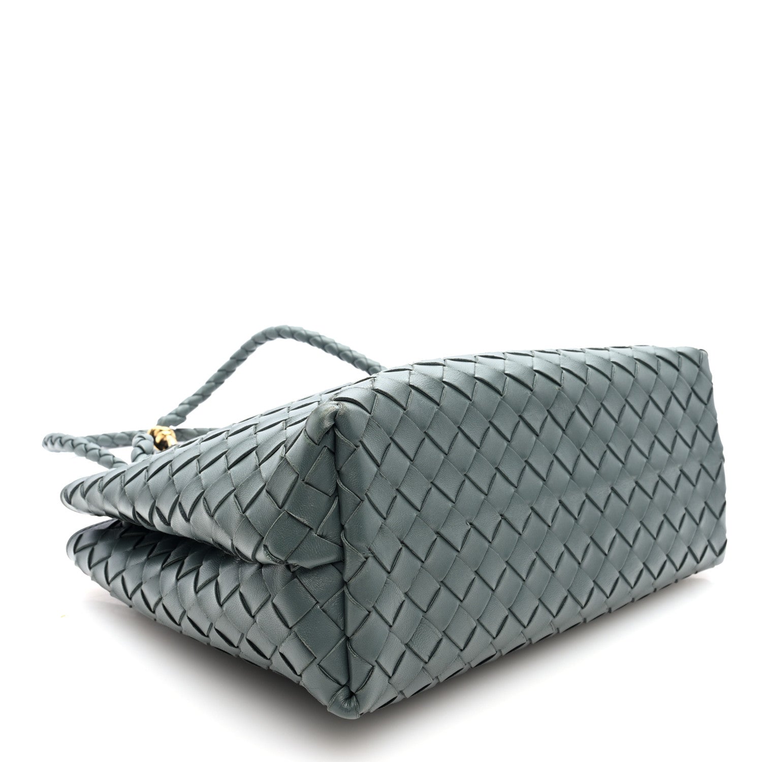 Bottega Veneta Nappa Intrecciato Medium Andiamo Shoulder Bag Slate 4 of 9
