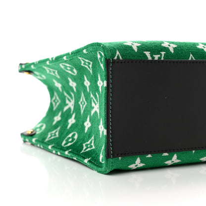 Louis Vuitton Jacquard Velvet Monogram Onthego PM Green 6 of 7
