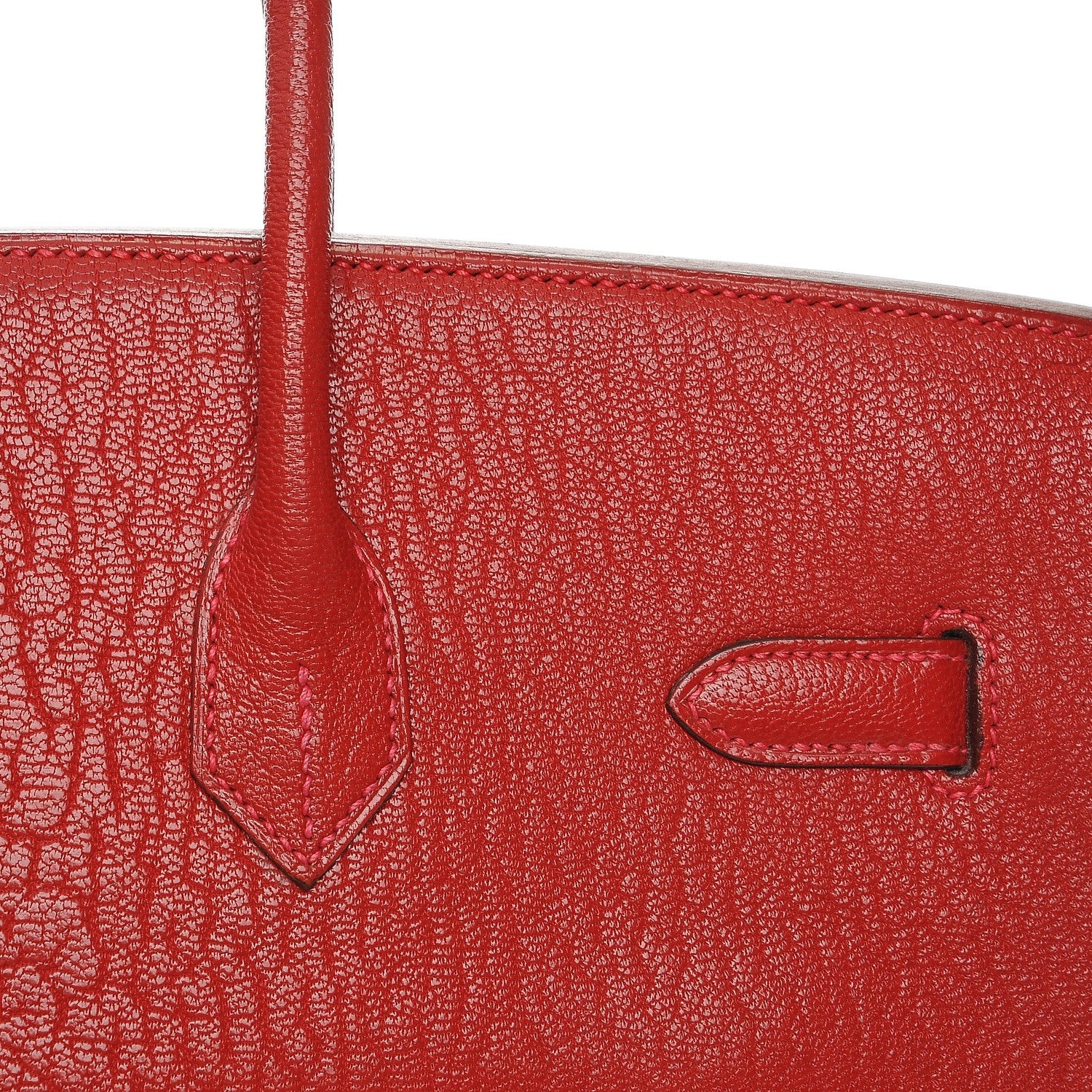 Hermes Chevre de Coromandel Birkin 35 Rouge Vif 8 of 26