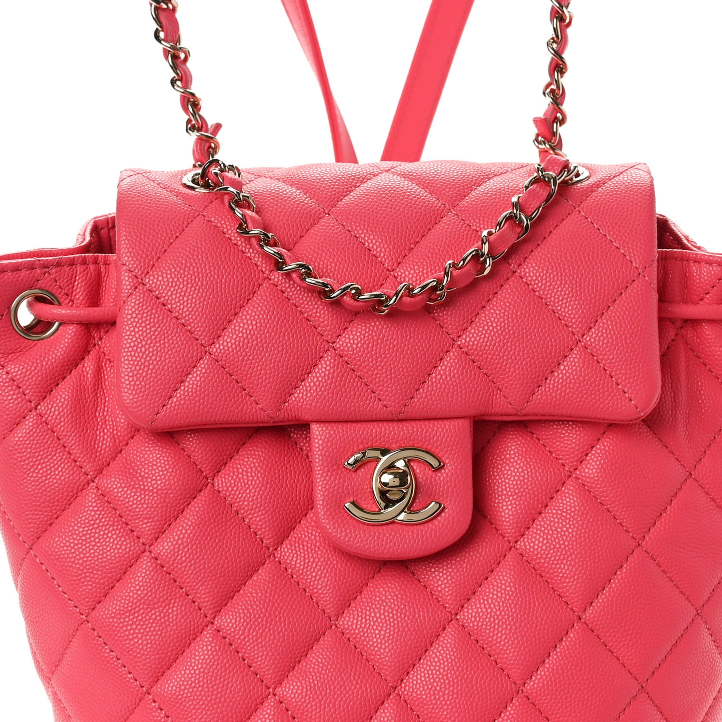 Caviar Quilted Mini Urban Spirit Backpack Pink