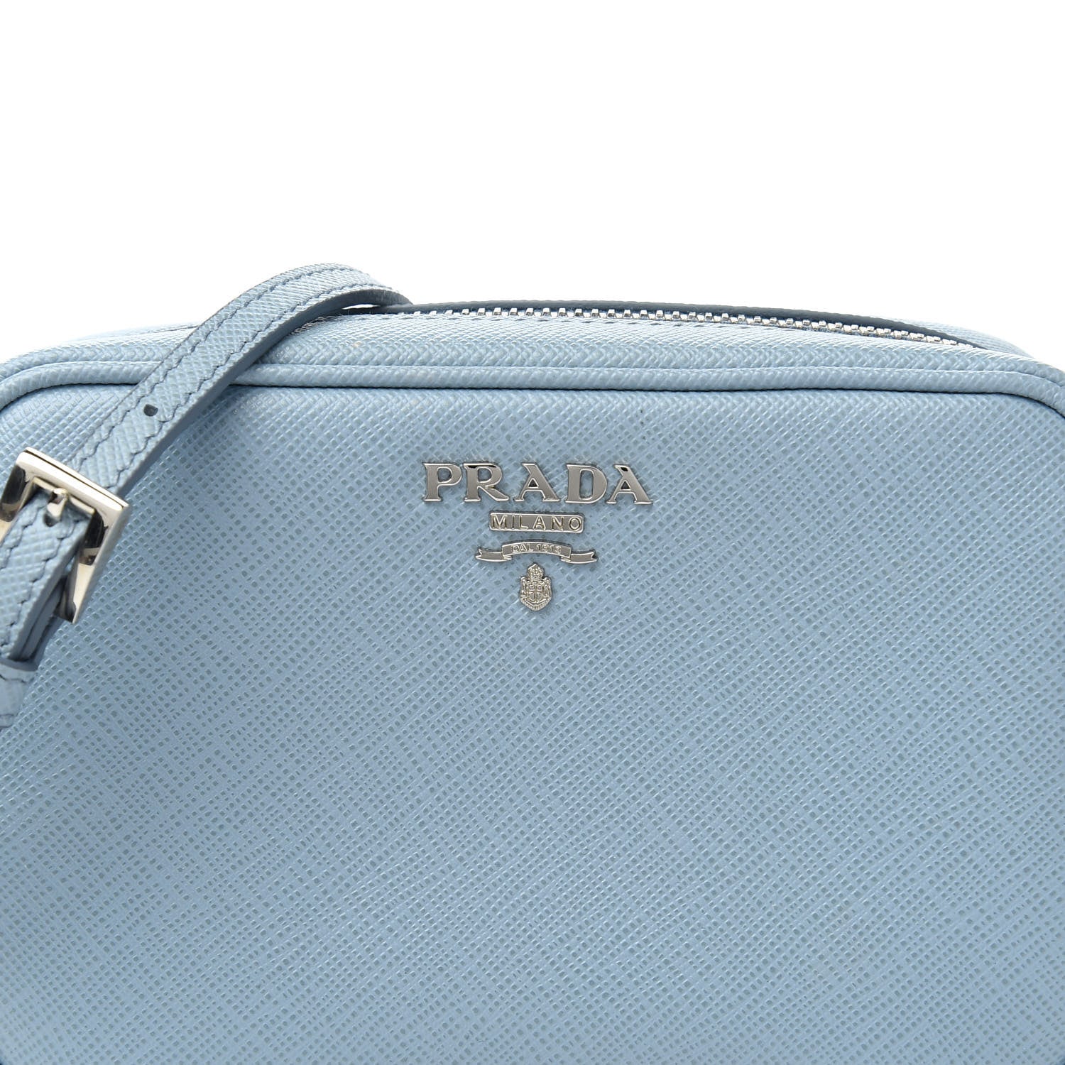 Prada Saffiano Mini Camera Crossbody Bag Astrale 10 of 11