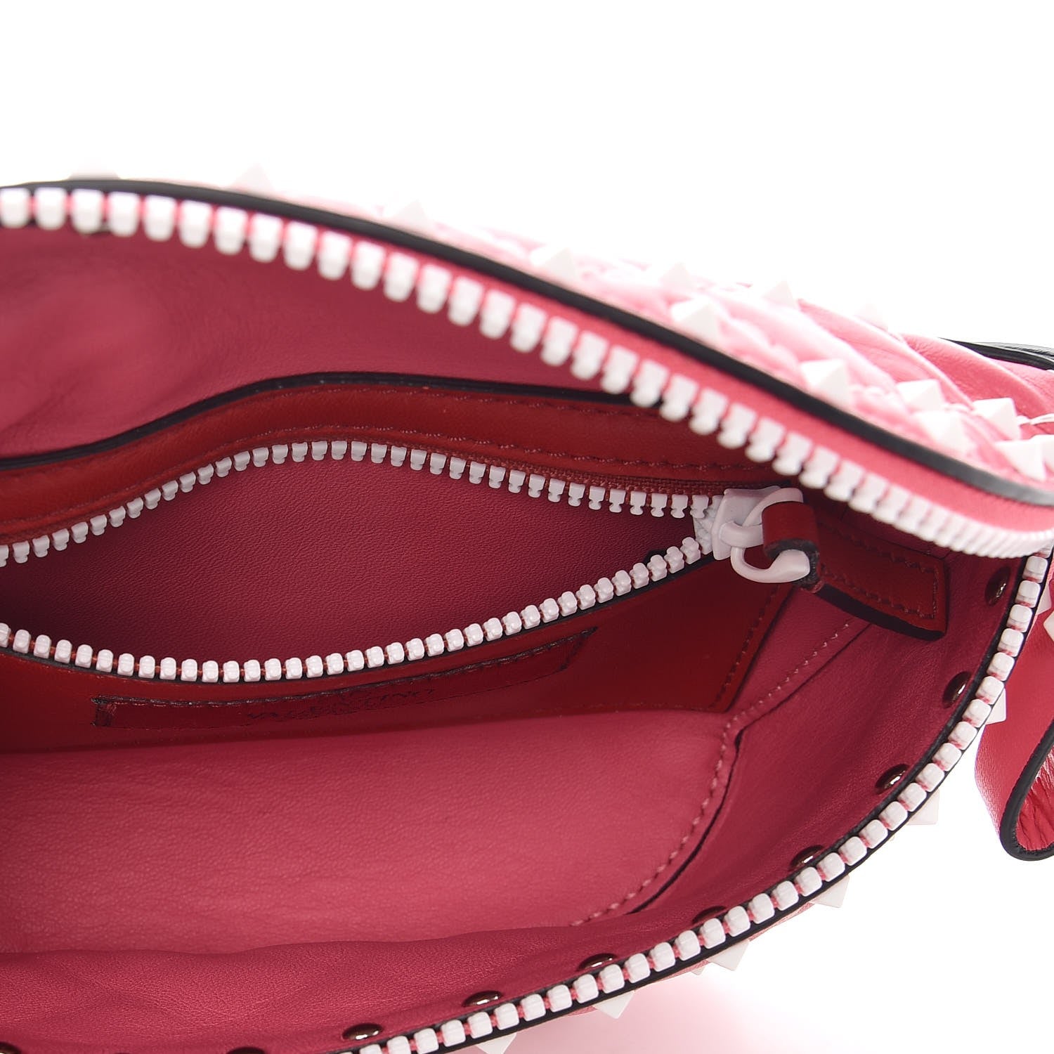 Valentino Garavani Lambskin Free Rockstud Spike Belt Bag Shadow Pink 5 of 8