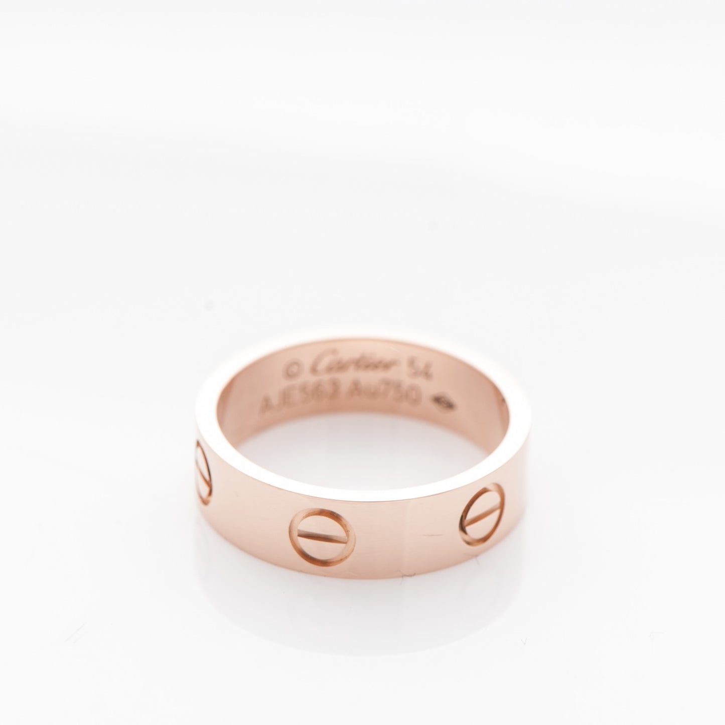 18K Pink Gold 5.5mm LOVE Ring 54 7