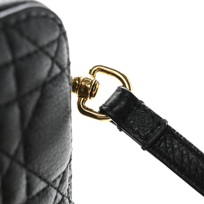 Christian Dior Supple Calfskin Caro Double Pouch Black 13 of 14
