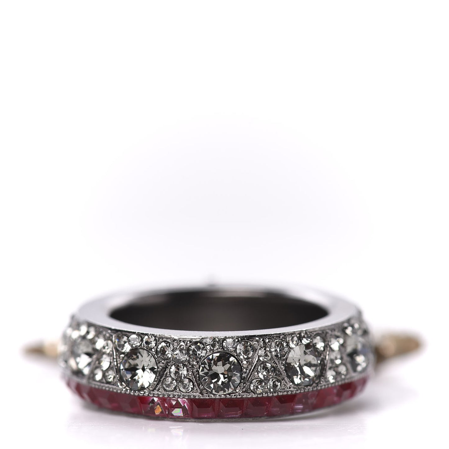 Crystal CC Star Moon Ring 52 Silver