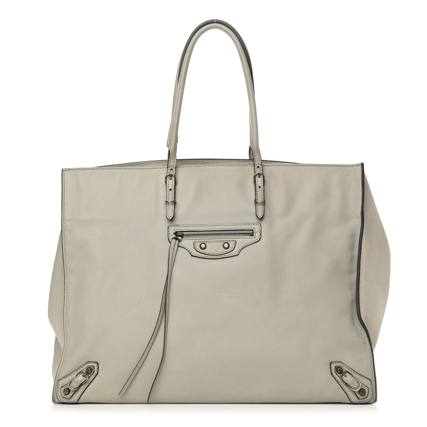Veau Papier A4 Zip Around Tote Gray