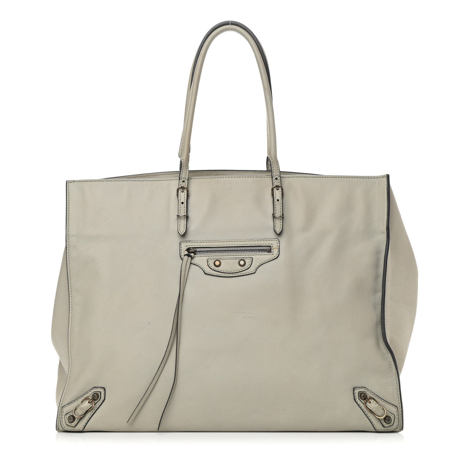 Balenciaga Veau Papier A4 Zip Around Tote Gray 1 of 19