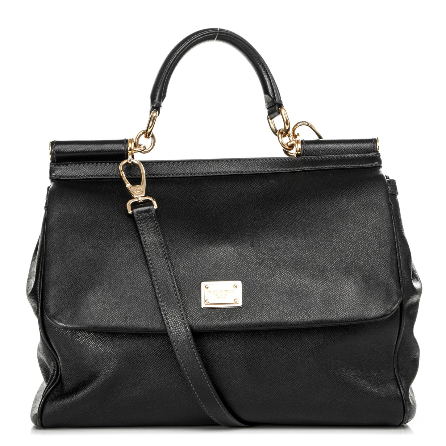 Dauphine Large Miss Sicily Satchel Black