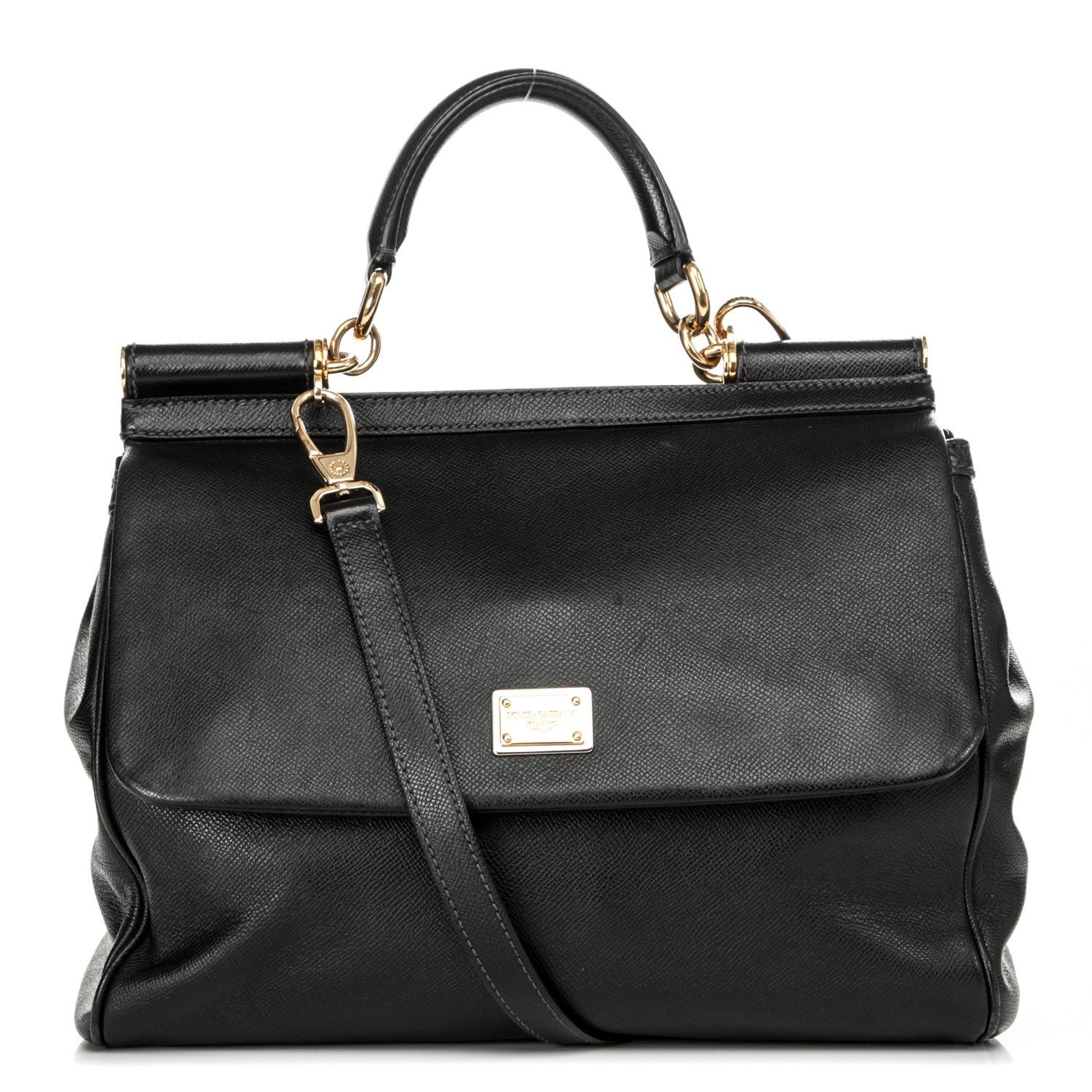 Dolce & Gabbana Dauphine Large Miss Sicily Satchel Black 1 of 9