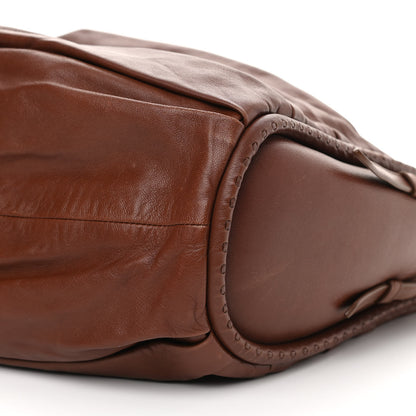 Christian Dior Lambskin Medium Libertine Hobo Brown 8 of 11