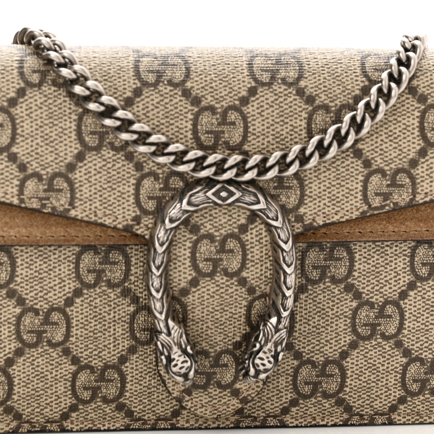GG Supreme Monogram Super Mini Dionysus Shoulder Bag Taupe