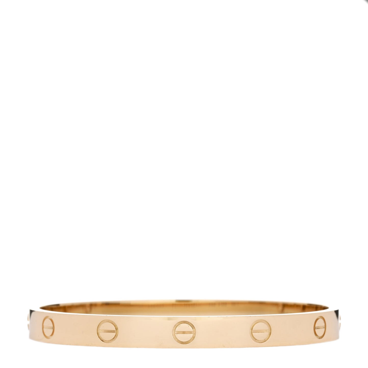 18K Yellow Gold LOVE Bracelet 17