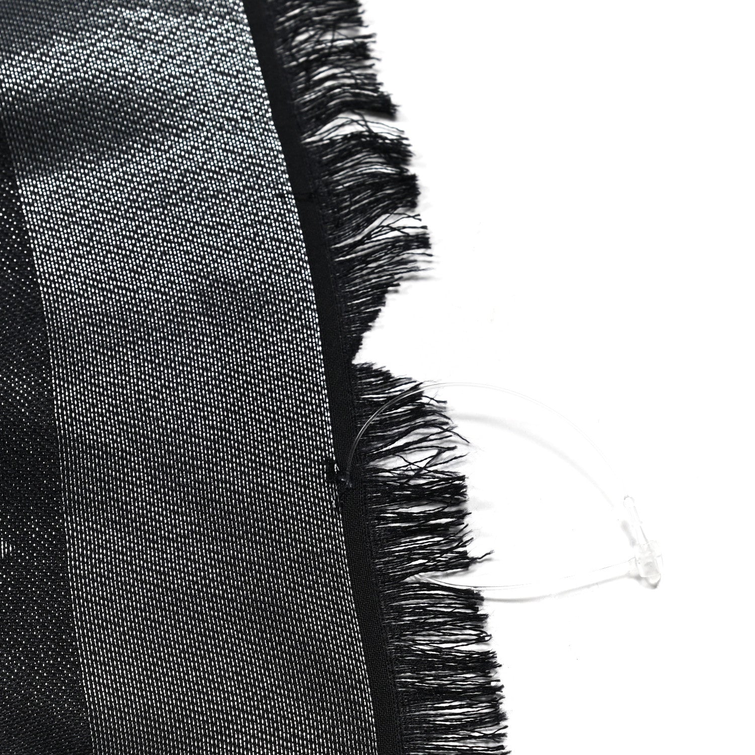 Louis Vuitton Silk Lurex Wool Monogram Shine Shawl Black 4 of 4