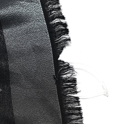 Louis Vuitton Silk Lurex Wool Monogram Shine Shawl Black 4 of 4