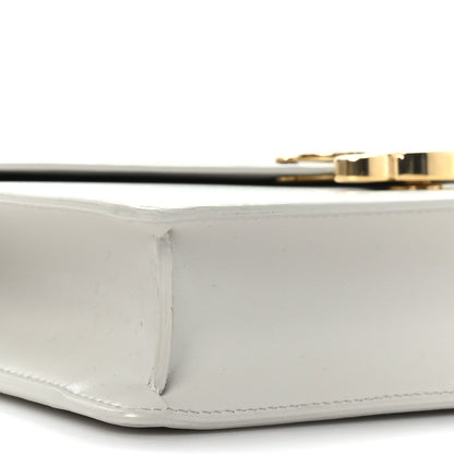 Celine Shiny Calfskin Triomphe Wallet on Chain Chalk 6 of 7