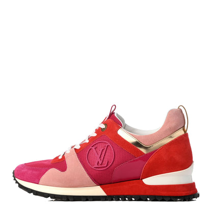 Louis Vuitton Suede Run Away Sneakers 37.5 Fuchsia Rouge 1 of 10