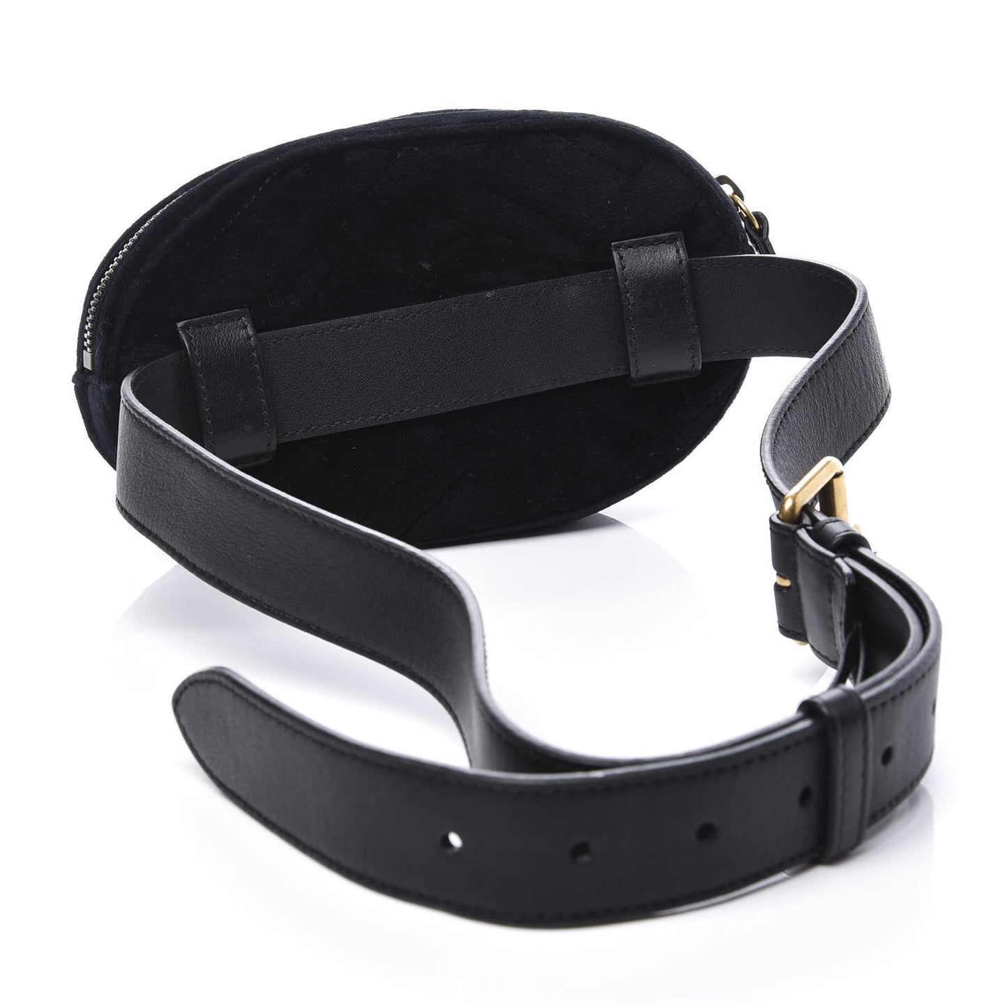 Velvet Matelasse Marquise Crystals GG Marmont Belt Bag 85 34 Black