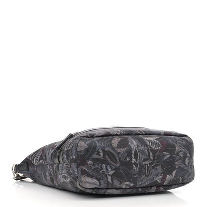 Salvatore Ferragamo Nylon Feather Print Milos Tote Black Multicolor 4 of 12