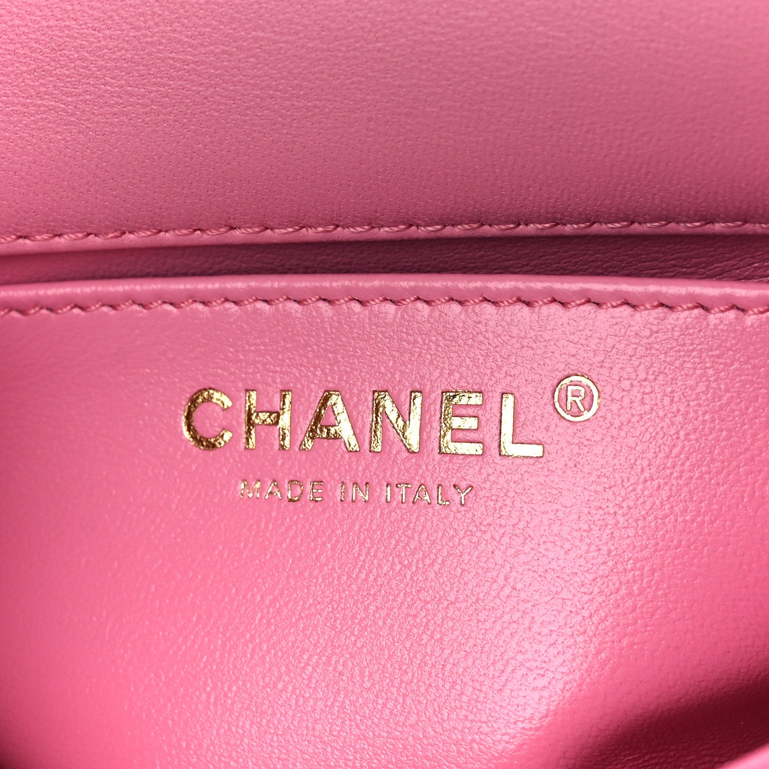Chanel Tweed Quilted Pearl Twist Mini Square Flap Pink Dark Pink 5 of 11