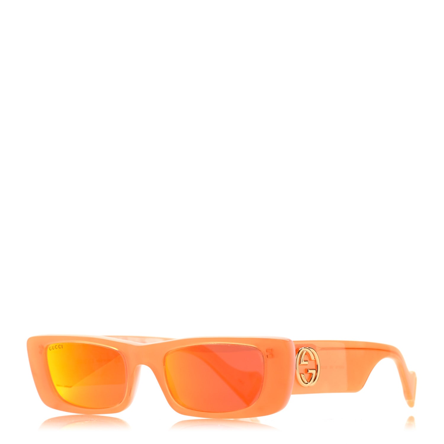 Gucci Acetate Square Sunglasses GG0516S Orange 1 of 9