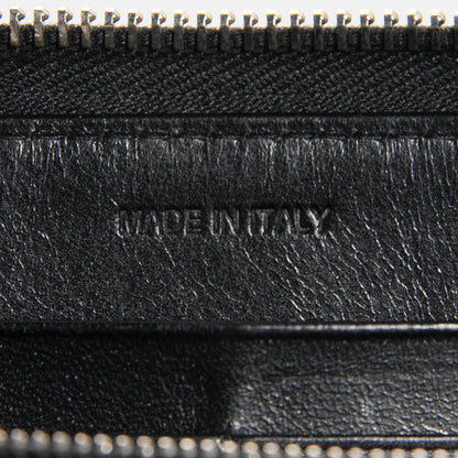 Prada Spazzolato Studded Zip Around Wallet Black 7 of 8