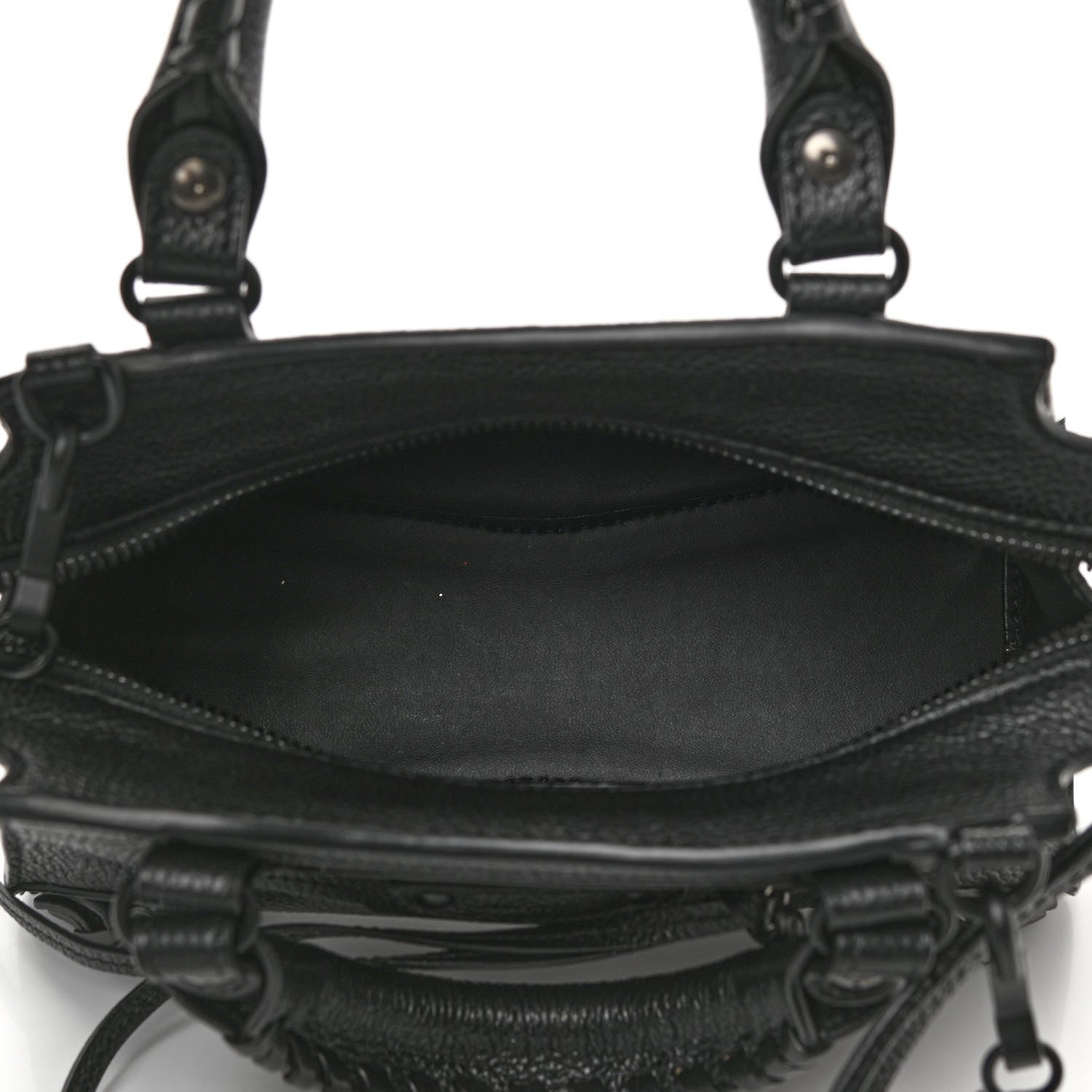 Balenciaga Grained Calfskin Neo Classic Black Hardware Mini City Black 5 of 9