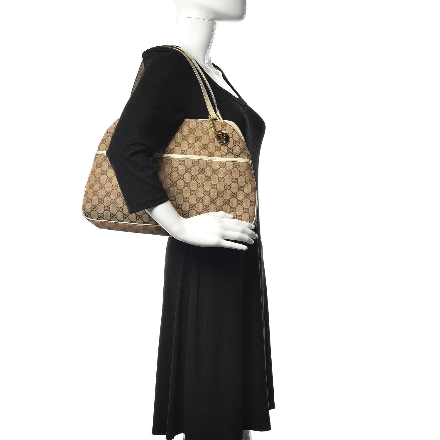 Gucci Monogram Medium Eclipse Shoulder Bag Off White 2 of 9