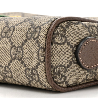 Gucci GG Supreme Monogram Web Mini Ophidia Shoulder Bag Brown 8 of 10