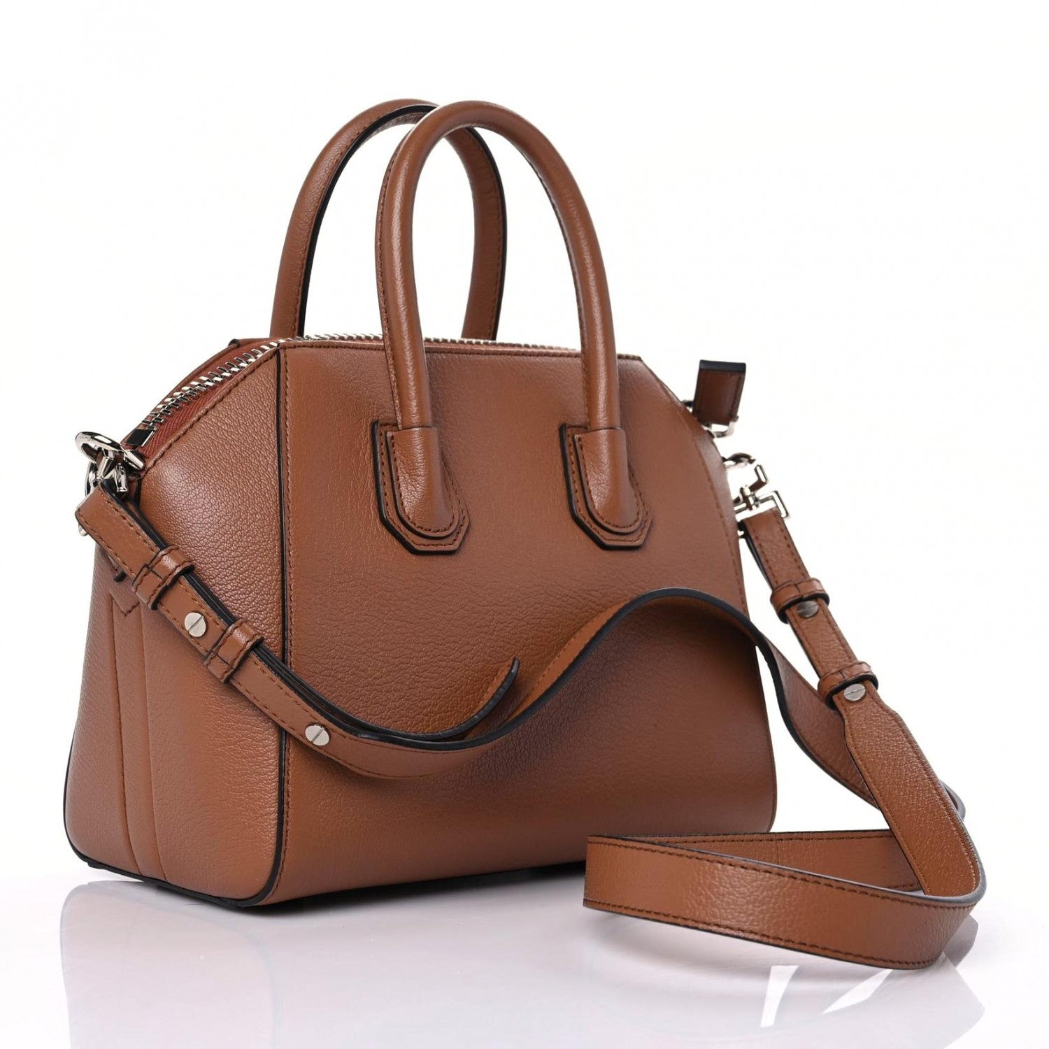 Givenchy Sugar Goatskin Mini Antigona Caramel 3 of 9