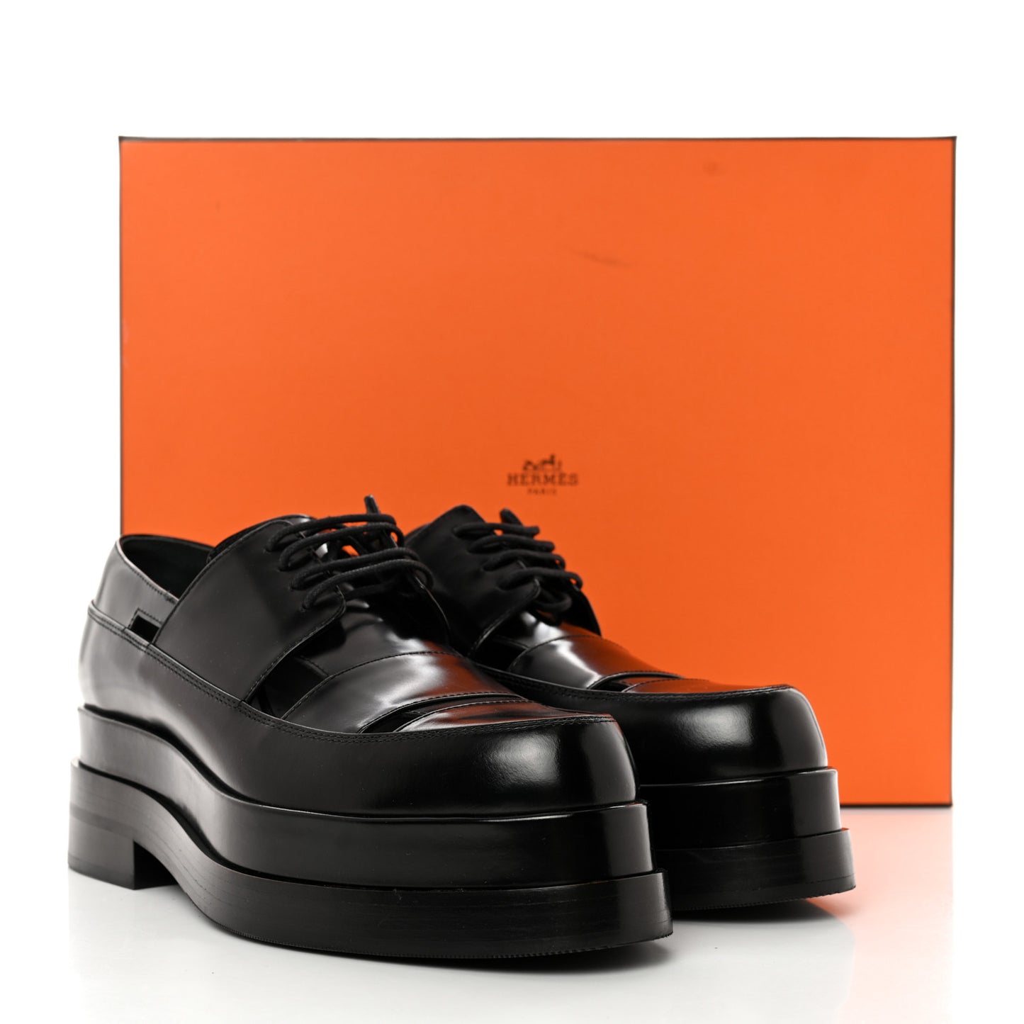 Glossed Calfskin Galilee Loafers 39 Black
