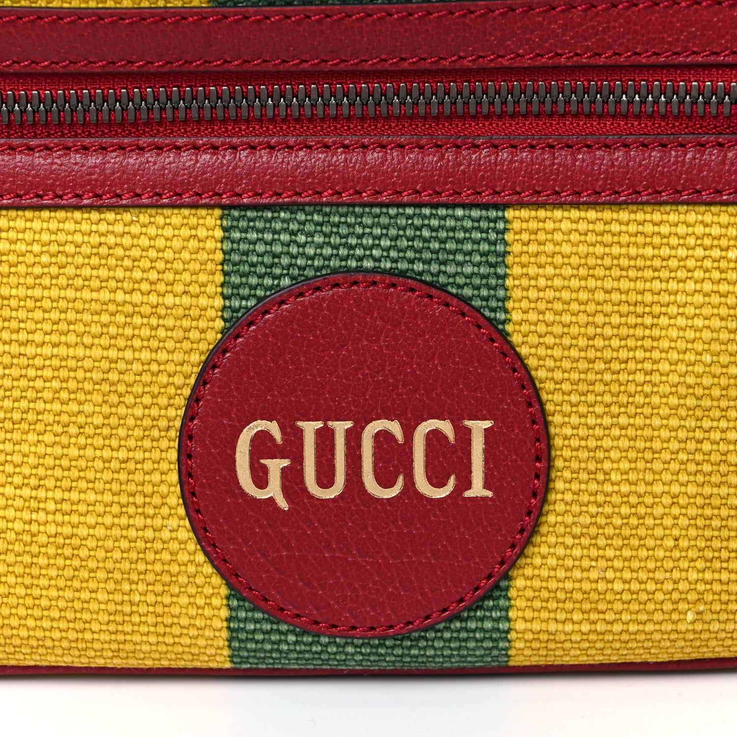 Gucci Canvas Marley Stripe Script Logo Gucci 100 Belt Bag Multicolor 11 of 12
