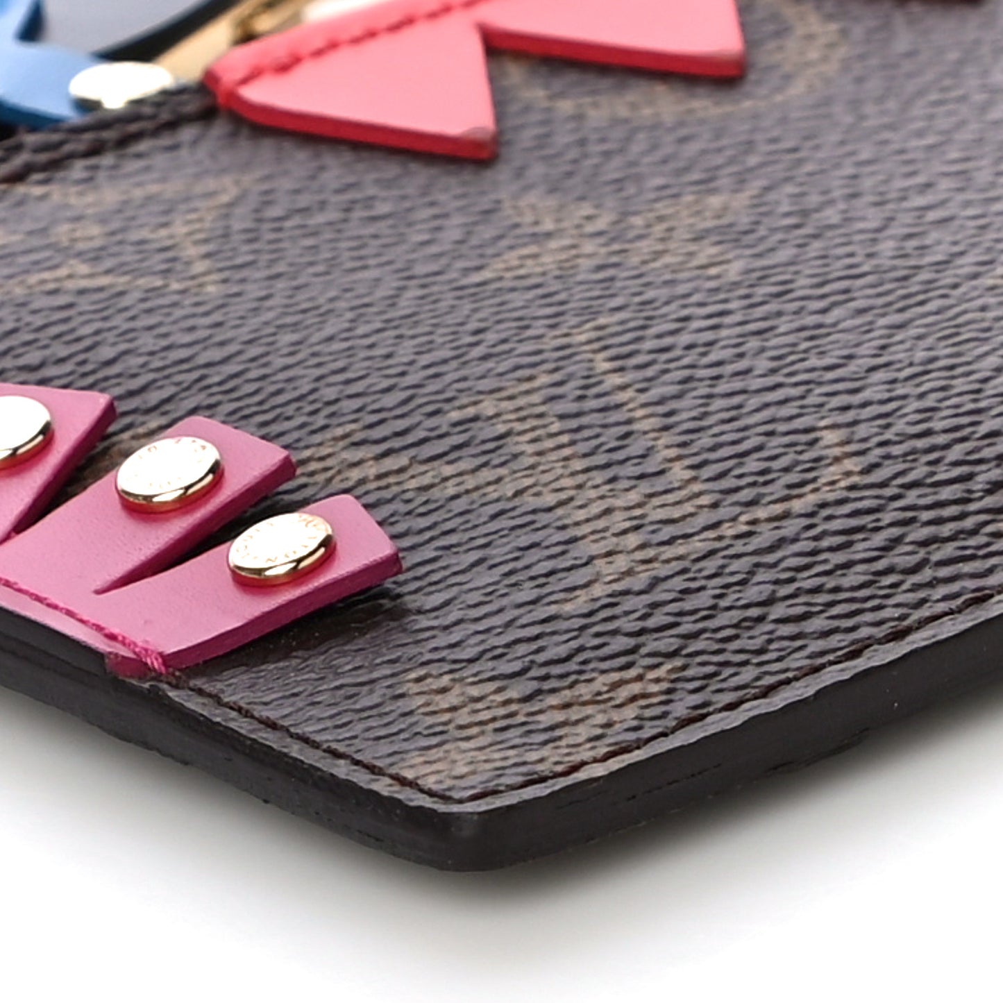 Monogram Totem Key Pouch Flamingo