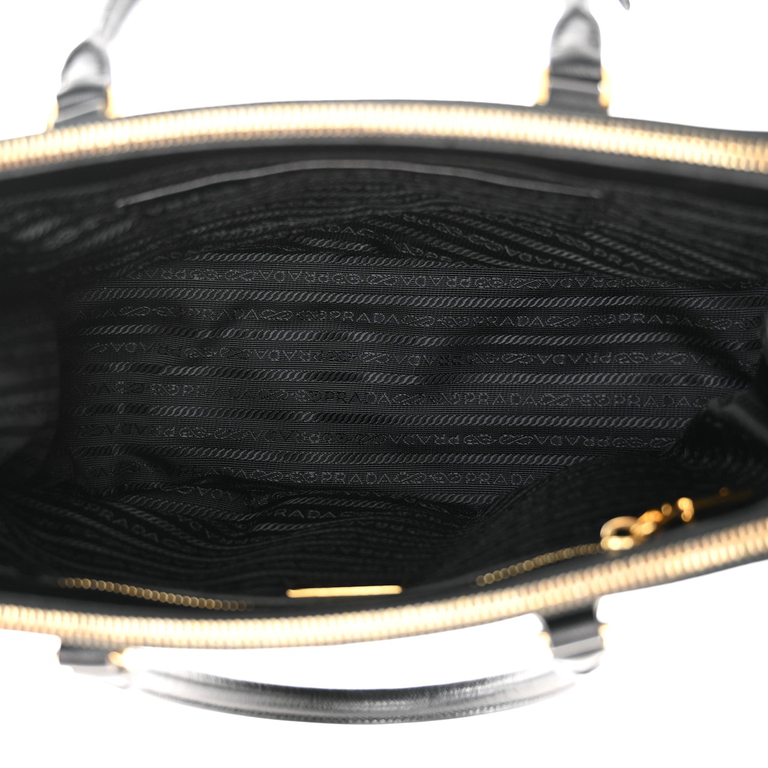 Prada Saffiano Small Galleria Double Zip Tote Black 5 of 13