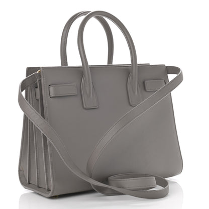 Saint Laurent Grained Calfskin Baby Sac De Jour Fog 3 of 17