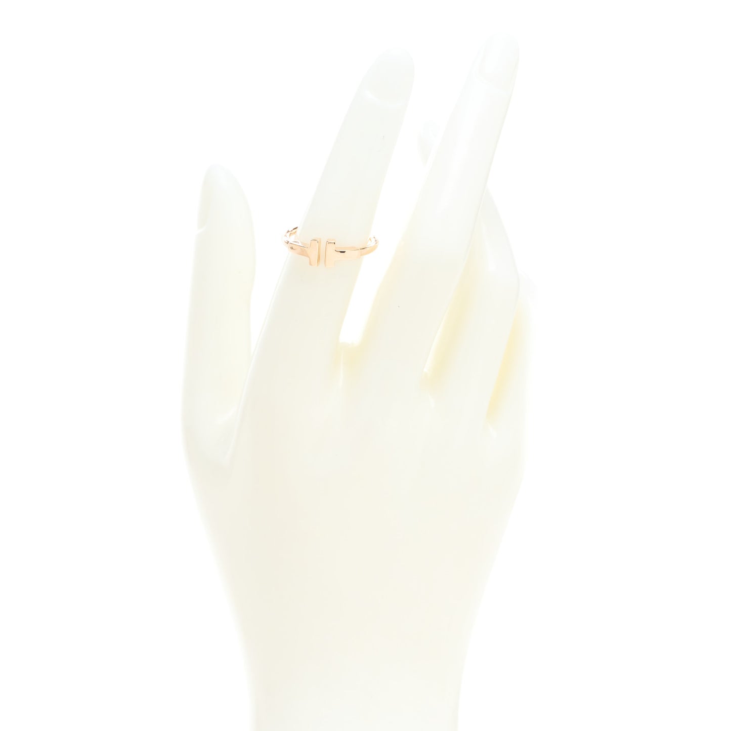 18K Rose Gold T Wire Ring 51 5.75