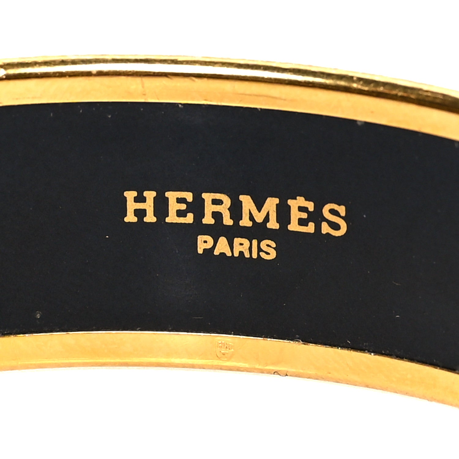 Hermes Enamel Printed Torana Elephants Wide Bracelet 62 4 of 5