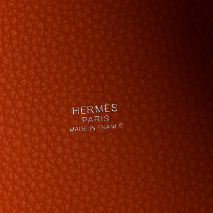 Hermes Taurillon Clemence Picotin Lock 18 PM Orange 6 of 10