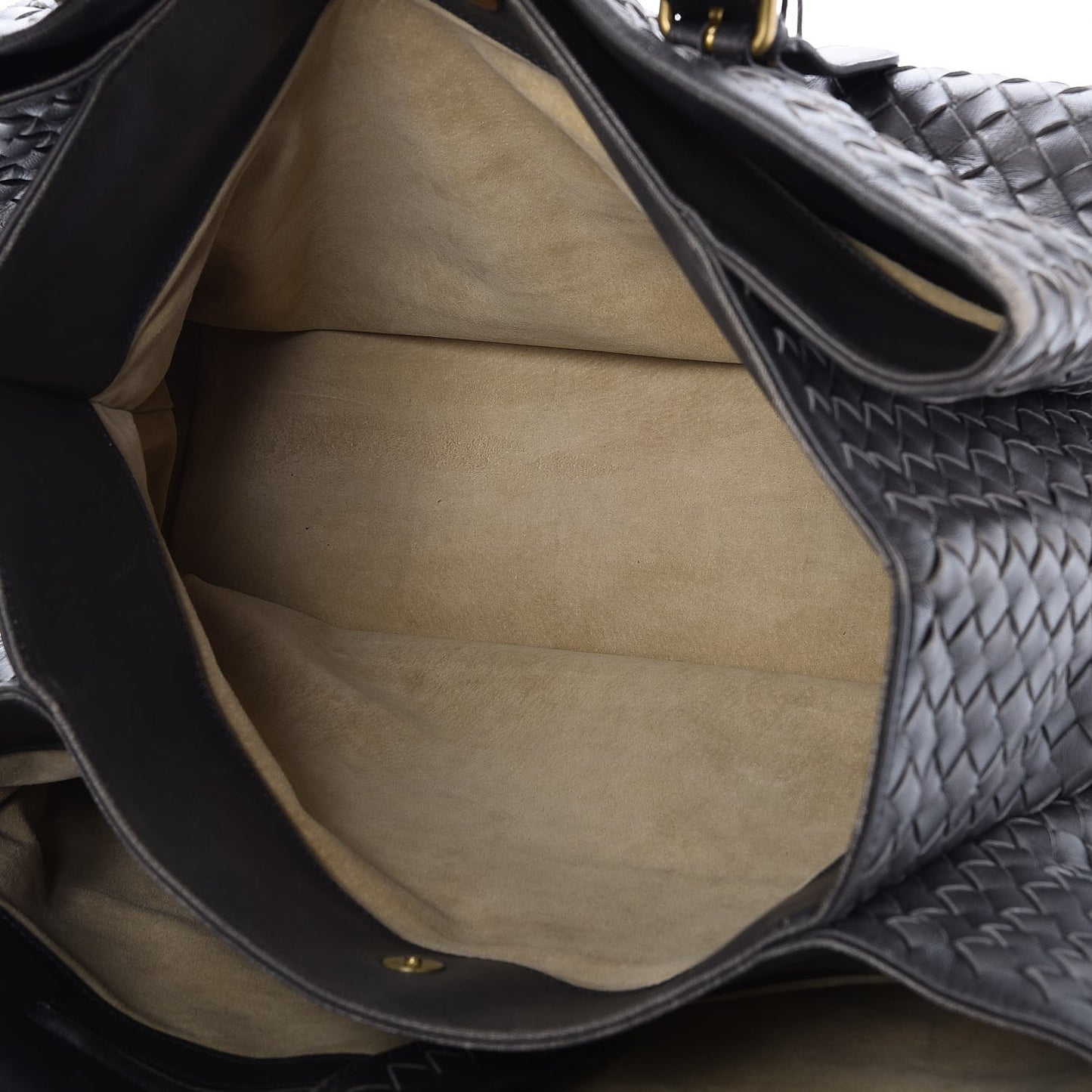 Nappa Intrecciato Medium Roma Tote Ferro Gray