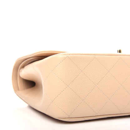 Chanel Caviar Quilted Jumbo Double Flap Light Beige 8 of 10
