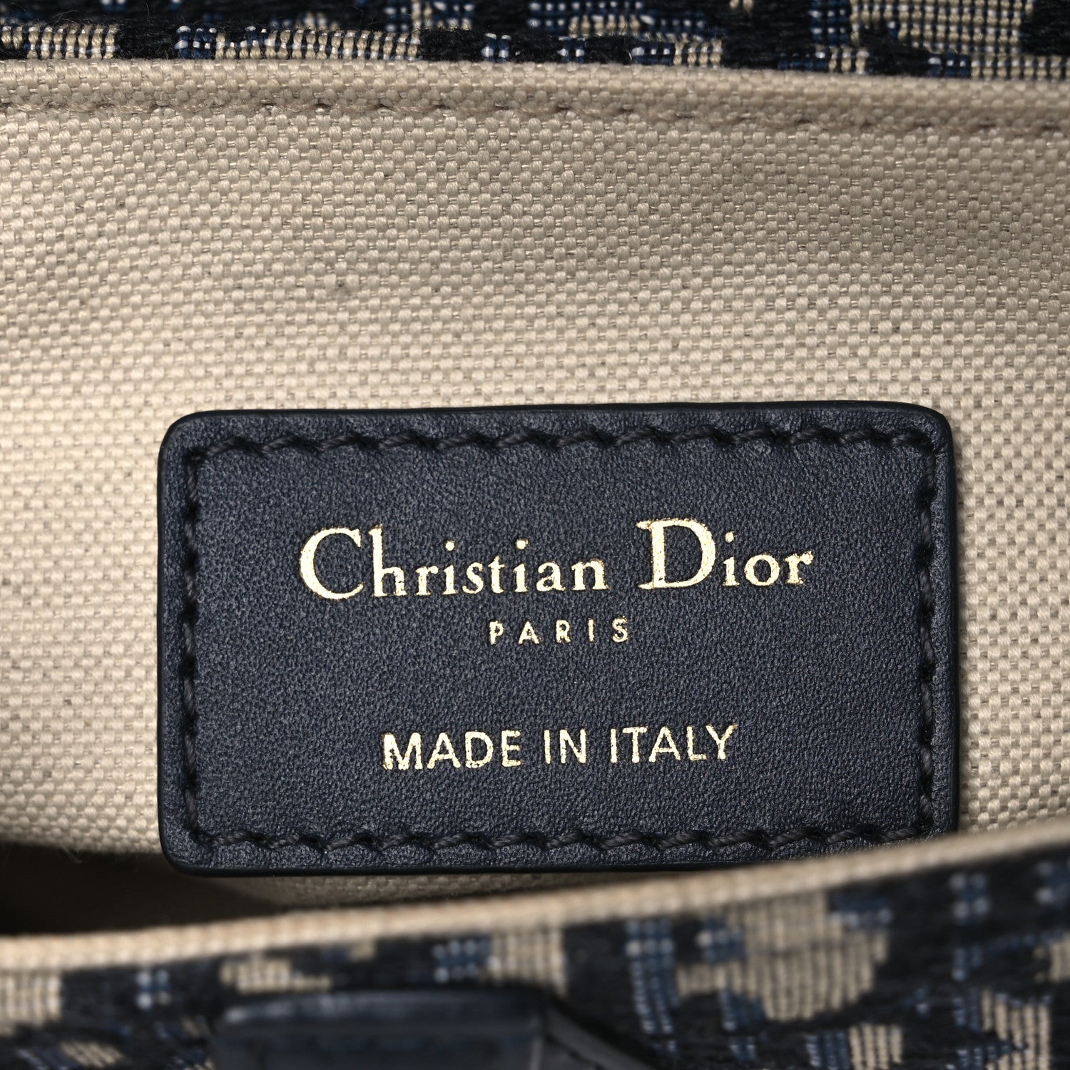 Christian Dior Oblique Mini Saddle Bag Blue 6 of 11