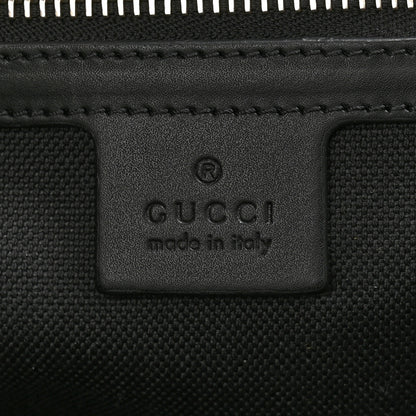 Gucci Soft GG Supreme Monogram Appia Calfskin Web Large Carry On Duffle Bag Black Grey 5 of 16