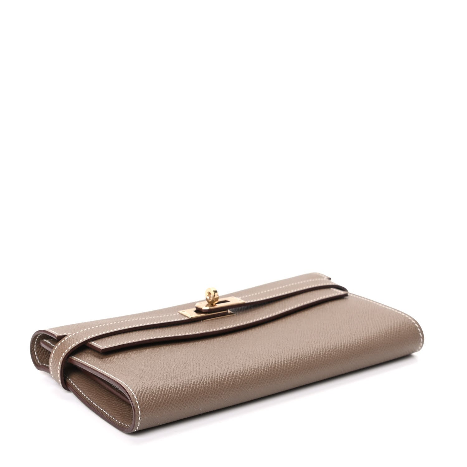 Hermes Epsom Kelly Longue Wallet Etoupe 4 of 8