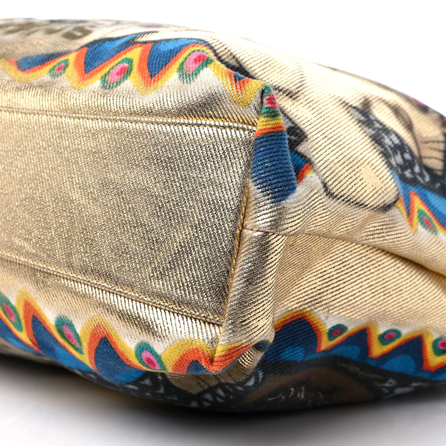 Graffiti Printed Canvas Street Spirit Tote Multicolor